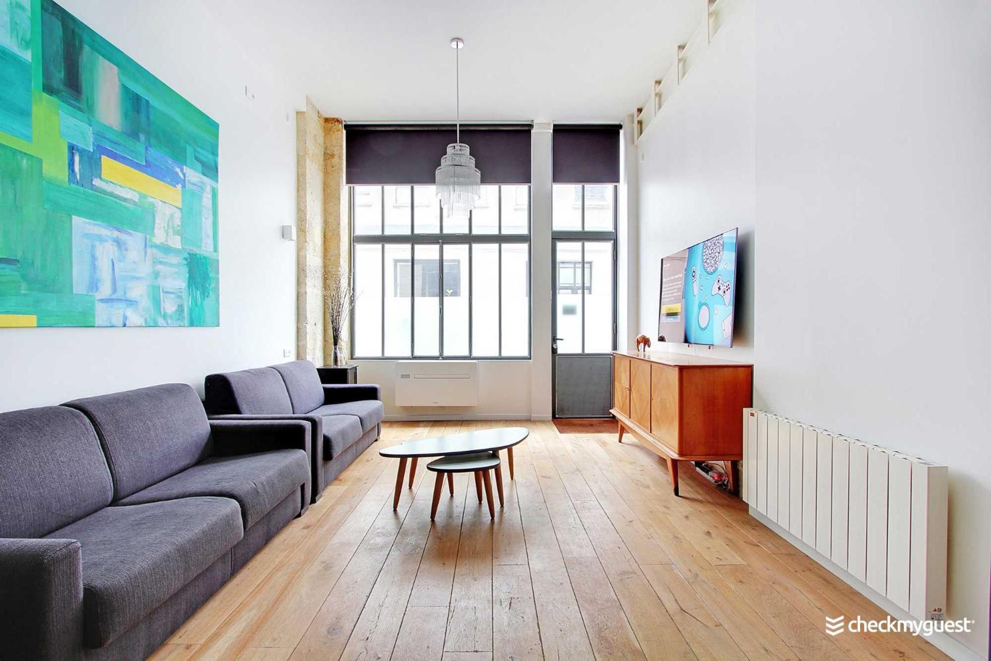 Elegant - 1br-6p- Grands Boulevards Apartment